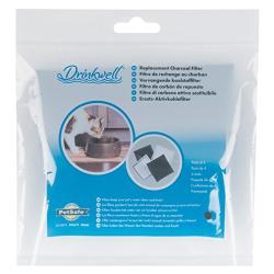 PetSafe Drinkwell Replacement Filter for Current Pet Fountains, Pack of 4, Organic Charcoal Carbon Filter for Cats and Dogs