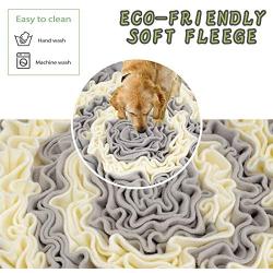 Routesun Snuffle Mat for Dogs Cats - Wooly Feeding Mat Pet, Encourages Natural Foraging Skills for Small Large Dogs Slow Feeder Puzzle Toy, Easy to Fill, Durable and Machine Washable