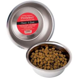 Pro Select Stainless Steel Classic Dog Bowl, 3-Quart