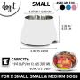 Dogit Elevated Dog Bowl, Stainless Steel Dog Food and Water Bowl for Dogs