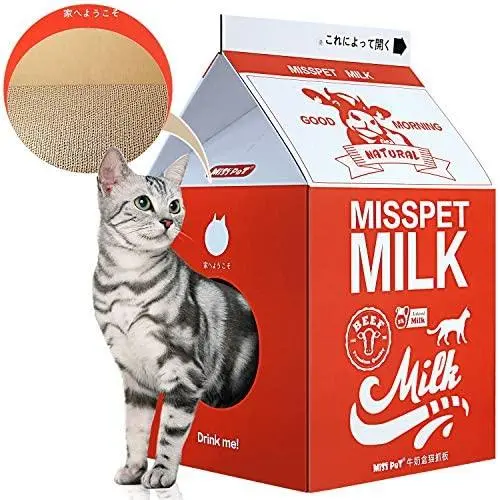 ScratchMe Cat Condo Scratcher Post Cardboard ScratchMe Cat Condo Scratcher Post Cardboard