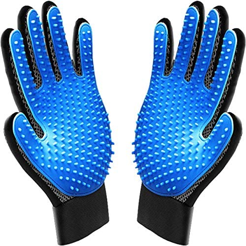 Biioltgs Pet Grooming Glove for Dogs, Horses, Bunnies and Cats, Pet Hair Remover Mitt, Gentle Deshedding Brush Glove, Hair Remover Mitt with Five Finger Design Biioltgs Pet Grooming Glove for Dogs, Horses, Bunnies and Cats, Pet Hair Remover Mitt, Gentle Deshedding Brush Glove, Hair Remover Mitt with Five Finger Design