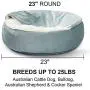 Zerohub Cozy Cuddler Small Dog and Cat Bed, Luxury Orthopedic Dog and Cat Bed with Blanket and Slip-Resistant Bottom, Machine Washable