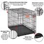 Life Stages LS-1636 Single Door Folding Crate for Intermediate Dogs(41 - 70lbs)