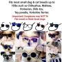 Style Vault G014 Dog Cat Pet 80s Sunglasses Goggles for Small Breeds up to 15lbs