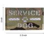 jujupups 2x3.5 Reflective Service Dog Ask to Pet Tactical Patchs Hook-Fastener Backing (Multicam)