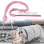Pssopp Cat Teaser Toy, 3 Color Cartoon Snake Shape Cat Teaser Wand Toy Interactive Reusable Plush Catnip Cat Toys Funny Cat Kitten Pet Playing Toy