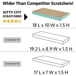 Kitty City XL Wide Corrugate Cat Scratchers 3 Pieces, Cat Scratching, Cat Scratch Pad