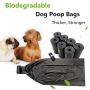 TYONMUJO Dog Poop Bags Wholesale Disposable Pet Waste Bags with Dispenser 180 Bags 12 Rolls+1 Dispenser Black U12