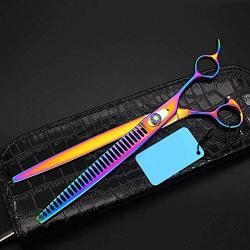 Professional Dog Grooming Scissors Dog Grooming Scissors 9 Inch 914 (Color : Colorful)