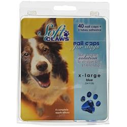 Soft Claws Dog and Cat Nail Caps Take Home Kit, X-Large, Blue