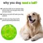 ACEONE Dog Squeaky Ball, Durable Pet Squeak Chew Bouncy Rubber Toy Balls for Small Large Dogs Indestructible Exercise Training Playing