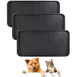 Falflor Pet Food Bowl Tray Multi-Purpose Pet Feeding Mat Non Slip Boot Mat and Tray Floor Protection Indoor Outdoor Multi-Purpose Boot Trays