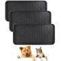 Falflor Pet Food Bowl Tray Multi-Purpose Pet Feeding Mat Non Slip Boot Mat and Tray Floor Protection Indoor Outdoor Multi-Purpose Boot Trays