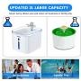 IOKHEIRA Cat Water Fountain,Updated 84oz/3L Automatic Ultra-Quiet Pet Fountain Dog Water Dispenser with Quadruple-Action Filter for Cats, Dogs, Other Pets