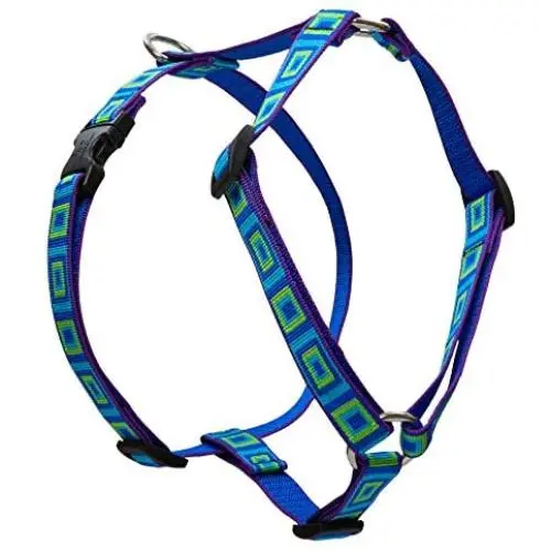 Lupine 3/4 Inch Sea Glass Roman Harness for Small and Medium Dogs