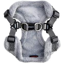 Puppia Gia Harness C, Large, Melange Grey