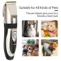 Dog Grooming Clippers Electric Dog Trimmer Shaver Clippers for Thick Coats Rechargeable Low Noise Cordless Puppy Grooming Kit for Large Small Dogs Cats Pet Animals