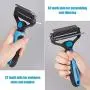 Bougainvillea Pet Grooming Tool - Anipaw 2 Sided Undercoat Rake for Cats & Dogs, Safe Dematting Comb for Easy Mats & Tangles Removing, Best Pet Grooming Brush for Medium and Long Haired Bougainvillea Pet Grooming Tool - Anipaw 2 Sided Undercoat Rake for Cats & Dogs, Safe Dematting Comb for Easy Mats & Tangles Removing, Best Pet Grooming Brush for Medium and Long Haired