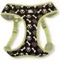 Coastal - Ribbon - Designer Wrap Adjustable Dog Harness, Brown Paws and Bones, 3/8'' x 14''-16'' Coastal - Ribbon - Designer Wrap Adjustable Dog Harness, Brown Paws and Bones, 3/8'' x 14''-16''