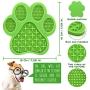 Petriz Dog Lick Mat with Suction Cups Dog Slow Dispensing Treater Bathing Distraction Device Peanut Butter Licking Pad for Anxiety Grooming Training