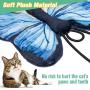 BINGPET Interactive Cat Toys for Indoor Cats - 4 Pack Butterfly, Bee, Beetle for Cat Wand Replacement, Soft Plush Cat Toy with Crinkle Paper, Dragonfly Realistic Insect for Cat Playing or Pole Refill