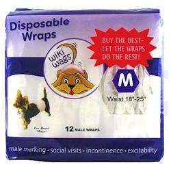 Wiki Wags Medium Male Dog Wraps