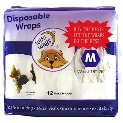 Wiki Wags Medium Male Dog Wraps Wiki Wags Medium Male Dog Wraps