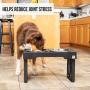 Pet Zone Designer Diner ADJUSTABLE Elevated Dog Bowls - Adjusts To 3 Heights, 2.75”, 8'', & 12 (Raised Dog Dish with Double Stainless Steel Bowls)