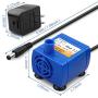 KutoraWorks Replacement Pump for Veken 84oz/2.5L Cat Water Fountain and isYoung Cat Fountain with Adaptor and Cleaning Brush