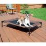 K&H Pet Products Original Pet Cot Elevated Dog Bed Chocolate/Black Mesh Large 30 X 42 X 7 Inches