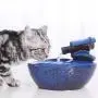 THMY Cat Water Fountain Ultra-Quiet Automatic Circulation Pet Drinking Fountain for Cats & Small Dogs Indoor Outdoor Use 1.0L (Color : Blue) THMY Cat Water Fountain Ultra-Quiet Automatic Circulation Pet Drinking Fountain for Cats & Small Dogs Indoor Outdoor Use 1.0L (Color : Blue)