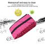 Sheens Cat Collapsible Litter Box Foldable Waterproof Fabric Wave Point Printing Pet Cat Litter Pan for Travel Outdoor Trip Camping Home Use 40 x 30 x 13cm
