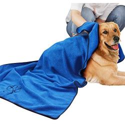 KinHwa Dog Towel Super Absorbent Pet Bath Towel Microfiber Dog Drying Towel for Small, Medium, Large Dogs and Cats