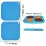 OTIME 2 Pack Dog Lick Mat with Suction Cups Dog Slow Feeder Dog Licking Mat Pet Mat Anxiety Relief Dog Cat Lick Training Licking Mat for Food, Yogurt, Peanut Butter(Blue and Red) OTIME 2 Pack Dog Lick Mat with Suction Cups Dog Slow Feeder Dog Licking Mat Pet Mat Anxiety Relief Dog Cat Lick Training Licking Mat for Food, Yogurt, Peanut Butter(Blue and Red)