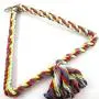 Chenyouwen Pet Toys Great Colorful Cotton Rope Bird Perched Climbing Honed Triangle Cotton Rope Swing Toy, Size:15x18cm Chenyouwen Pet Toys Great Colorful Cotton Rope Bird Perched Climbing Honed Triangle Cotton Rope Swing Toy, Size:15x18cm