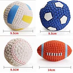 Dog Toy bite-Resistant Anti-wear Tooth Ball Ball Toy Puppies Puppies Big Dog pet Supplies (Color : A)