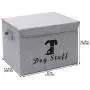 Geyecete Linen Dog Storage Basket Bin Chest Organizer with Lid and Handles - Perfect for Organizing Dog Toys, Dog Clothing, Storage Trunk Geyecete Linen Dog Storage Basket Bin Chest Organizer with Lid and Handles - Perfect for Organizing Dog Toys, Dog Clothing, Storage Trunk