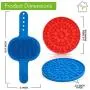 Dog Lick Mat for Anxiety - Red & Blue Dog Licking Mat - Dog Peanut Butter Lick Pad - Dog Bathing Puppy Lick Mat, Dog Licking Pad for Grooming - Easy Dog Lick Pad - Dog Licking Toy & Dog Licking Bowl Dog Lick Mat for Anxiety - Red & Blue Dog Licking Mat - Dog Peanut Butter Lick Pad - Dog Bathing Puppy Lick Mat, Dog Licking Pad for Grooming - Easy Dog Lick Pad - Dog Licking Toy & Dog Licking Bowl