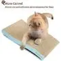 AMZNOVA Cat Scratcher, Reversible S-Curved Corrugated Cardboard Kitty Scratching Pad Lounge with Catnip, 1 Pack, Baby Blue AMZNOVA Cat Scratcher, Reversible S-Curved Corrugated Cardboard Kitty Scratching Pad Lounge with Catnip, 1 Pack, Baby Blue