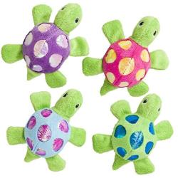 SPOT Ethical Pets 52076 Shimmer Glimmer Turtle Catnip Toys