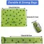BINTECH 2PCS Poop Bag Holder, Dog Poop Bag Dispenser, Waste Bags Dispenser with Led Flashlight, Dog Waste Bag Holder, Poopbags Dispenser for leash, Includes 2 Roll(15 Bags Per Roll)