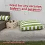 Black Vertical Stripe Medium Rectangle Indoor Outdoor Pet Dog Bed With Removable Washable Cover By Majestic Pet Products Black Vertical Stripe Medium Rectangle Indoor Outdoor Pet Dog Bed With Removable Washable Cover By Majestic Pet Products