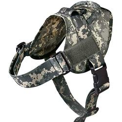 GZWER Waterproof Durable Molle Dog Harness Vest Military Tactical Service Dog Hunting Vest