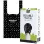 Dog Cat Tie Handle Pet Waste Bags, Doggie Poop Bags Dogs - Includes Bag Holder Black and Blue Color - 6.5'' x 14.5'' Dog Cat Tie Handle Pet Waste Bags, Doggie Poop Bags Dogs - Includes Bag Holder Black and Blue Color - 6.5'' x 14.5''