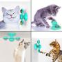 Ruris Windmill Cat Toy, Interactive Cat Toy Turntable Teasing Pet Toy Scratching Tickle Cats Hair Brush Funny Cat Toy Funny Kitten Windmill Ball