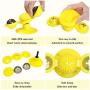 AOT 4 PCS Windmill Cat Toy Interactive Turntable with Suction Cup and Soft Silicone Scratch Brush,with Bells & EVA Balls for Kitten,Kitty Relieves Boredom,(7 pcs) Kitten Plaything Yellow