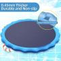 Procity Splash Pool for Dogs Kids, 68” Thickened Durable Dog Pool Pet Bathing Tub Summer Outdoor Water Toys Splash Pad Sprinklers Play Mat, XXL