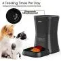 Iseebiz 7L Automatic Pet Feeder, Dogs Cats Food Dispenser 4 Meals a Day with Voice Record Remind, Timer Programmable, Portion Control, Distribution Alarm, IR Detect, for Medium and Large Dogs Cats Pet Iseebiz 7L Automatic Pet Feeder, Dogs Cats Food Dispenser 4 Meals a Day with Voice Record Remind, Timer Programmable, Portion Control, Distribution Alarm, IR Detect, for Medium and Large Dogs Cats Pet