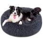 FOCUSPET Dog Bed Cat Bed Donut, Pet Bed Faux Fur Cuddler Round Comfortable for Small Medium Large Dogs Ultra Soft Calming Bed Self Warming Indoor Sleeping Bed Multiple Sizes (20/24/32/40/46)